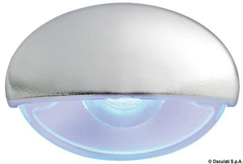 Luce cortesia Steeplight cromata LED blu